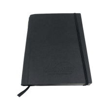 Academic A5 Printed Logo Customized PU Leather Daily  Hardcover Notebook